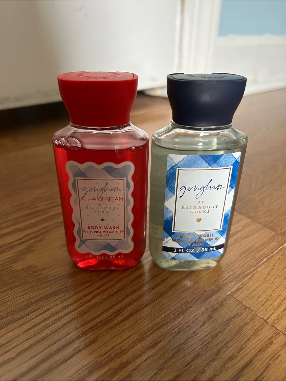 Bath & Body Works Gingham and All-American Wash Shower Gel Travel Size